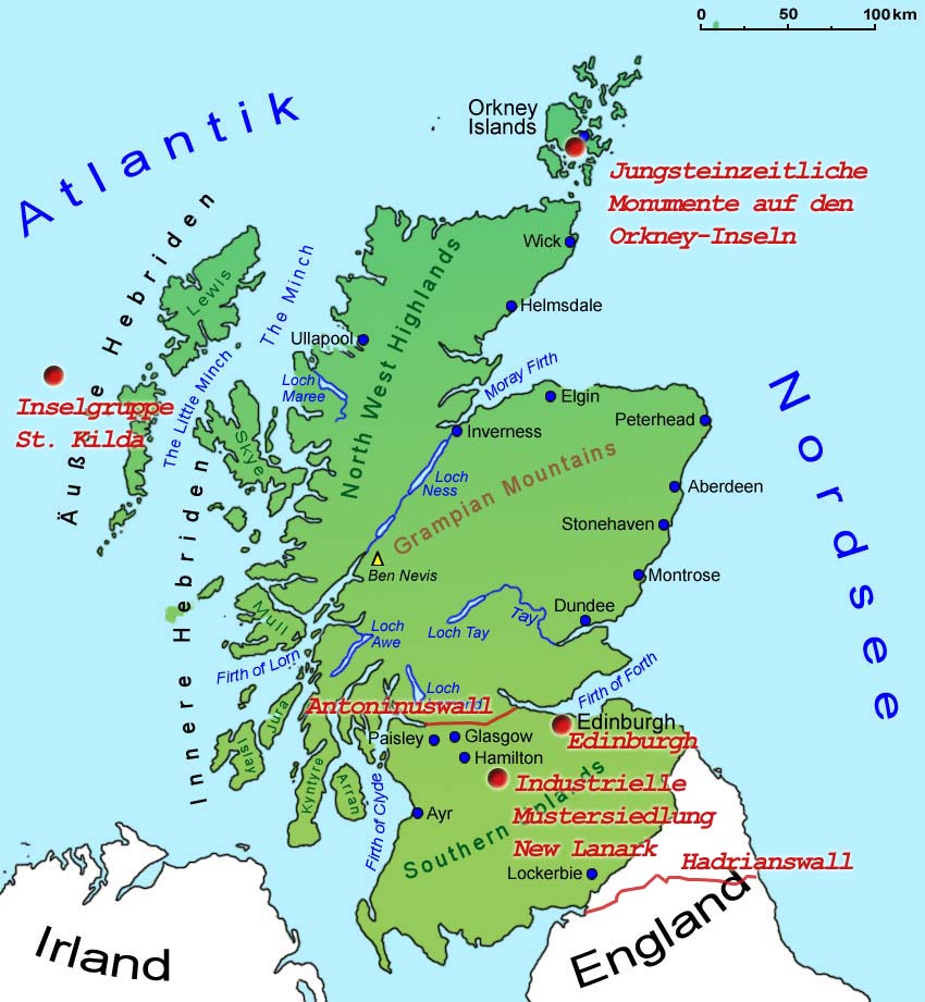 grenze schottland england karte Schottland Geografie Landkarte Lander Schottland Goruma grenze schottland england karte