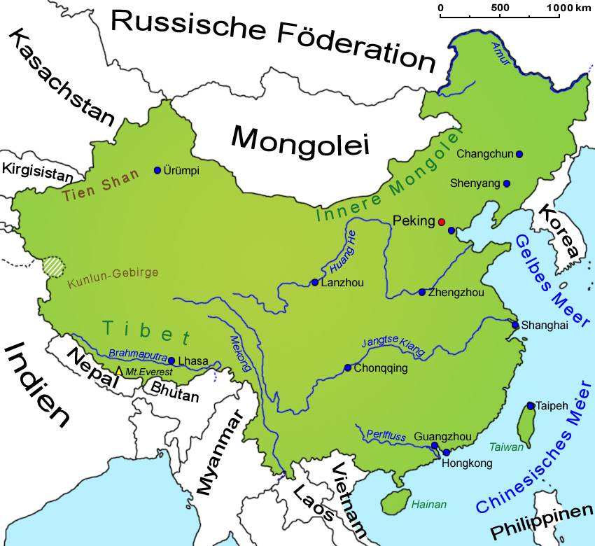 landkarte china flüsse China Geografie Und Landkarte Lander China Goruma landkarte china flüsse