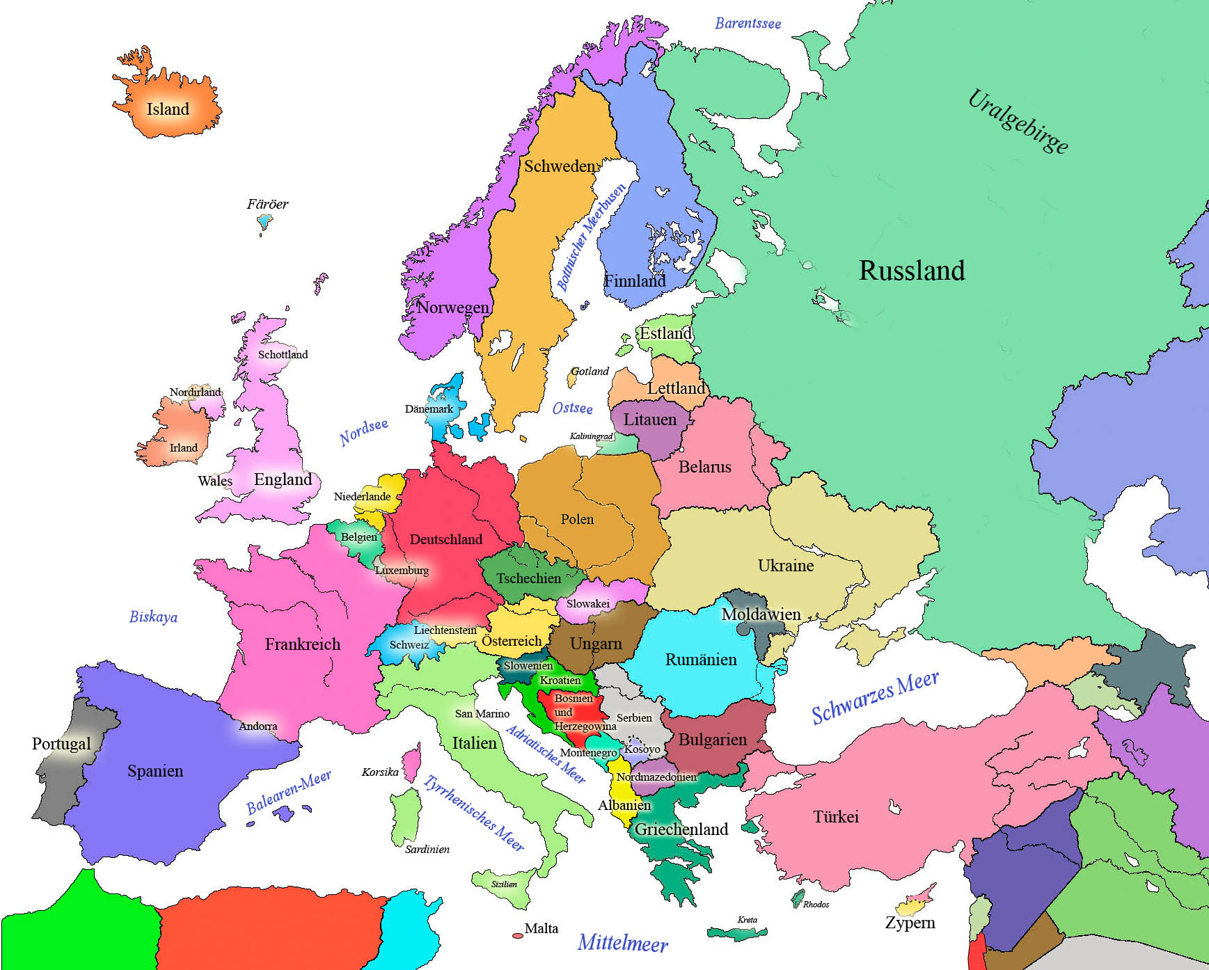 Karta Europa Länder Pedagogisk Planering I Skolbanken Europa Europa