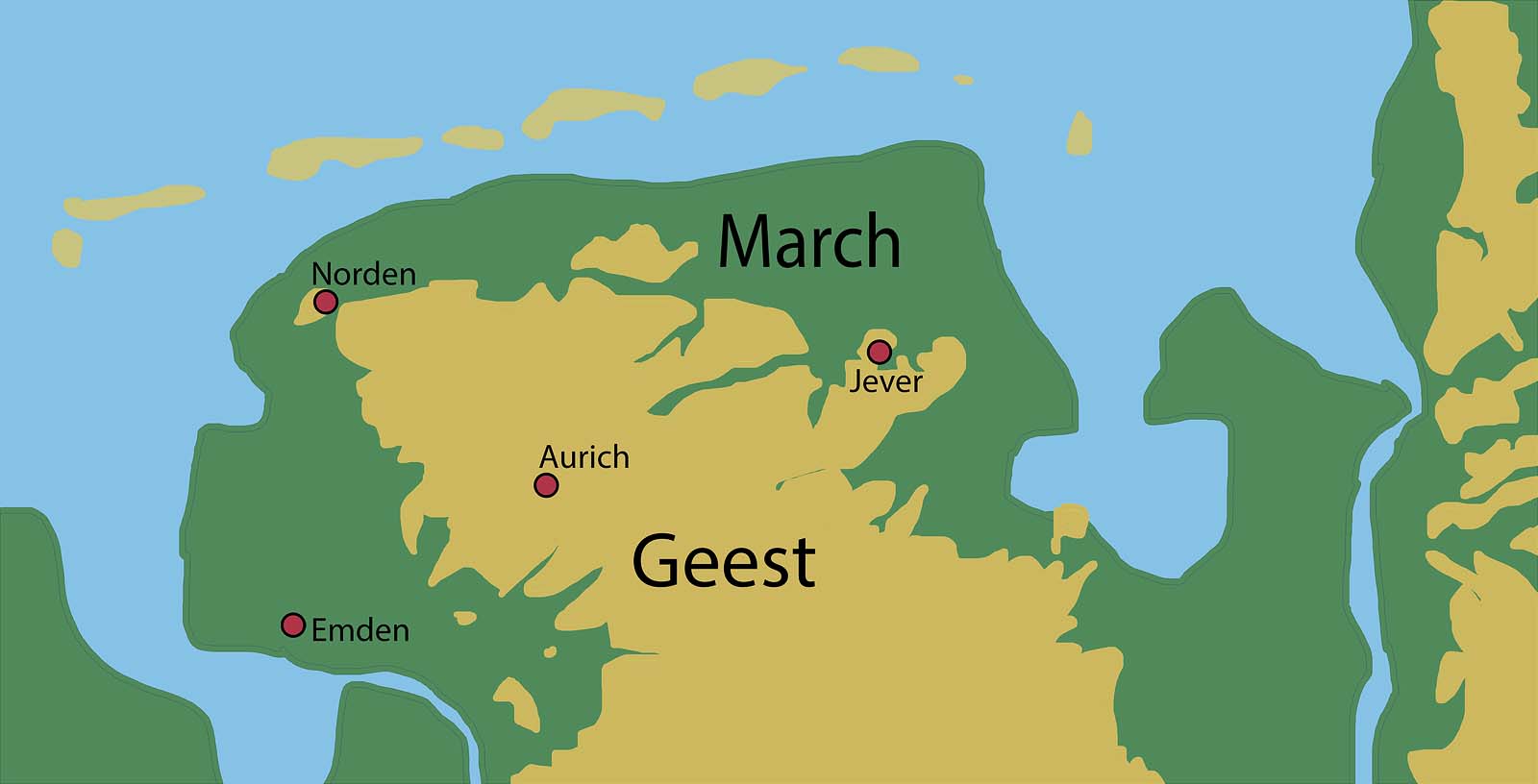 Geest Erde und Natur Geografie Goruma