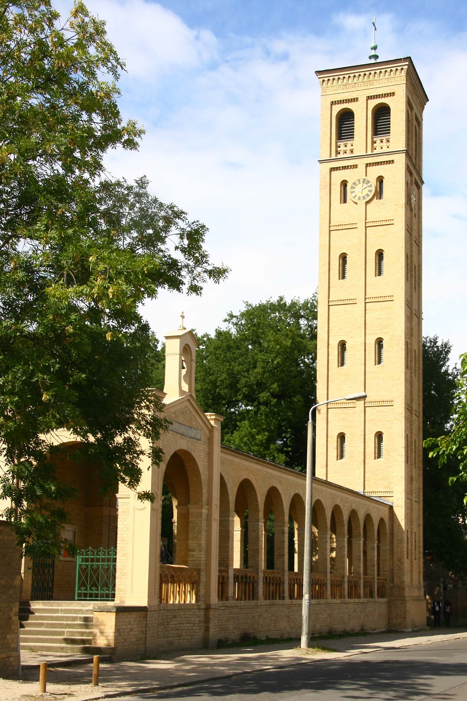 Krongut Bornstedt: Turm der Kirche