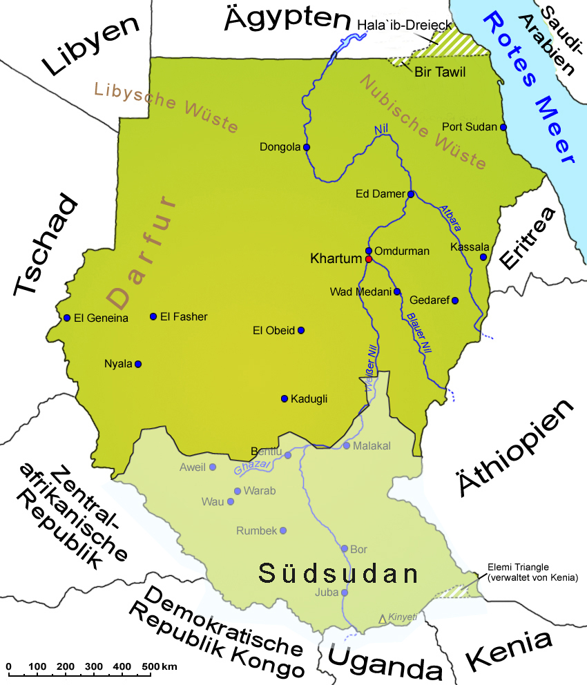Sudan Geografie Landkarte Lander Sudan Goruma