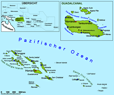 Nauwgezet Vijfde volgens Salomonen: Geografie und Landkarte | Länder | Salomonen | Goruma