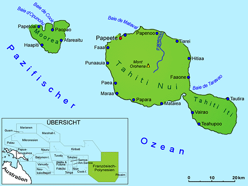 Tahiti Geografie Und Landkarte Lander Tahiti Goruma