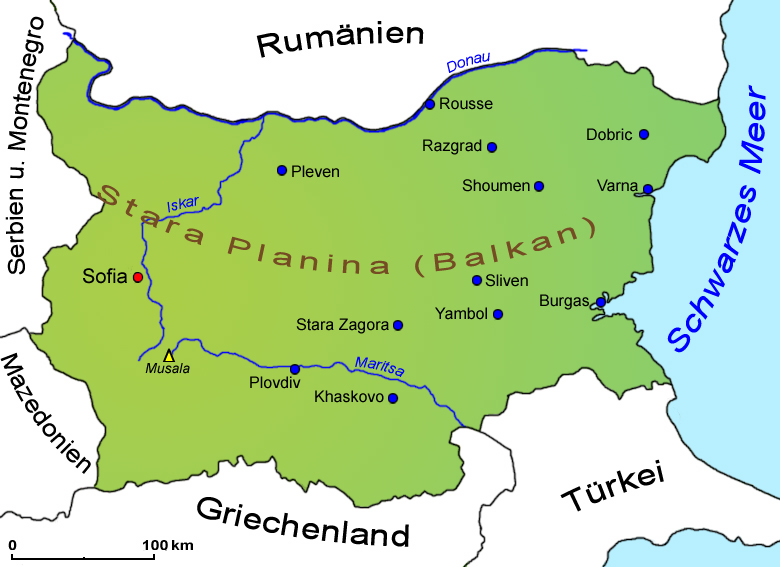 Bulgarien: Geografie, Landkarte | Länder | Bulgarien | Goruma