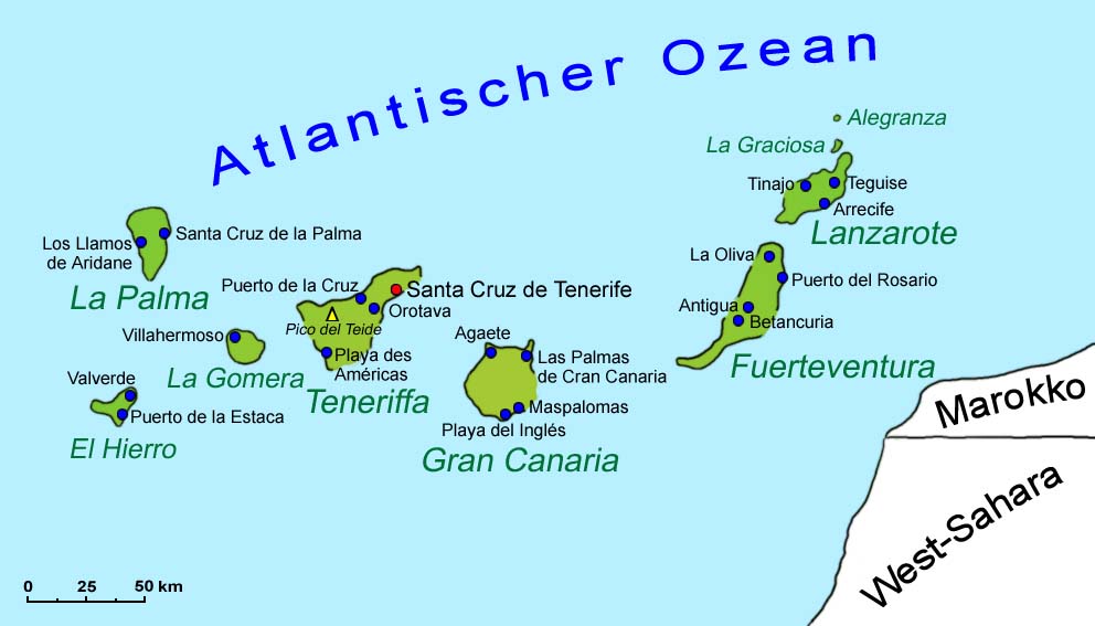 karte kanarische inseln Kanarische Inseln Kanaren Geografie Landkarte Lander Kanarische Inseln Goruma karte kanarische inseln