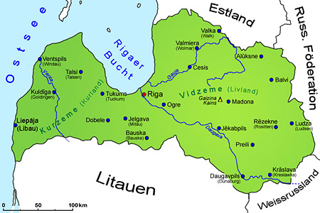 Lettland: Geografie, Landkarte | Länder | Lettland | Goruma