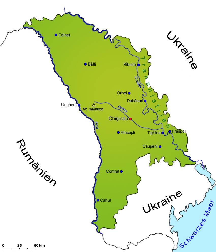 Moldawien: Landkarte | Länder | Moldawien | Goruma