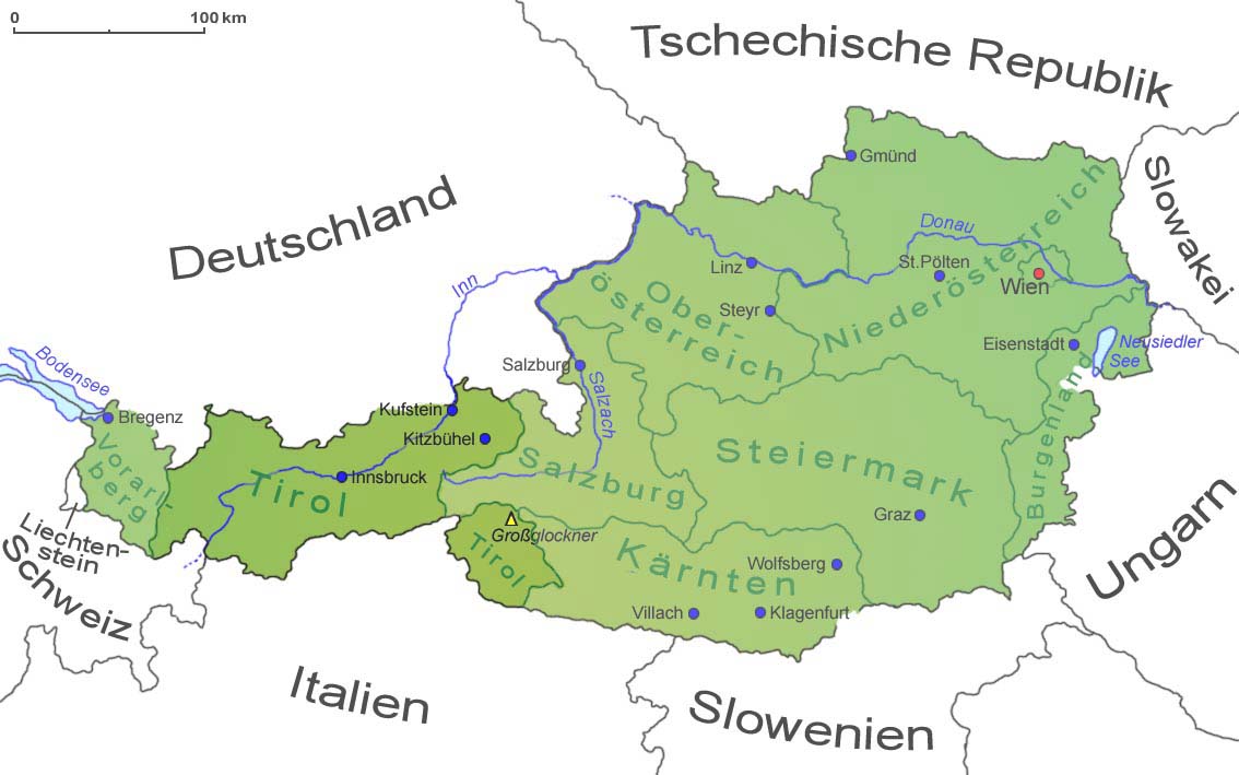 Tirol Karte : Kümmerly & Frey Karte Vorarlberg, Tirol Vorarlberg, Tyrol