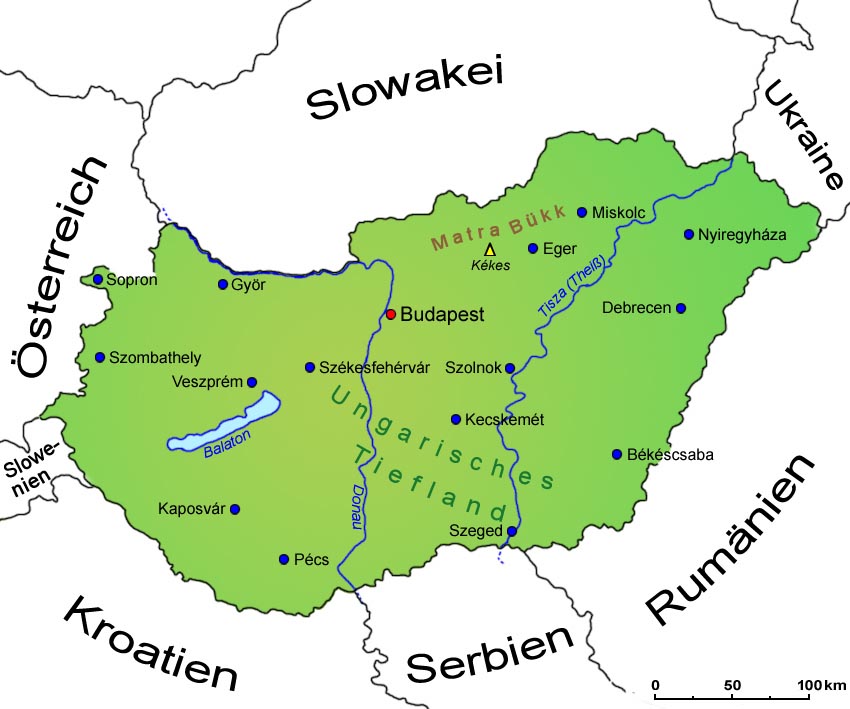 Ungarn: Geografie, Landkarte | Länder | Ungarn | Goruma